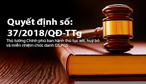 Quyết định số 372018QĐ-TTg